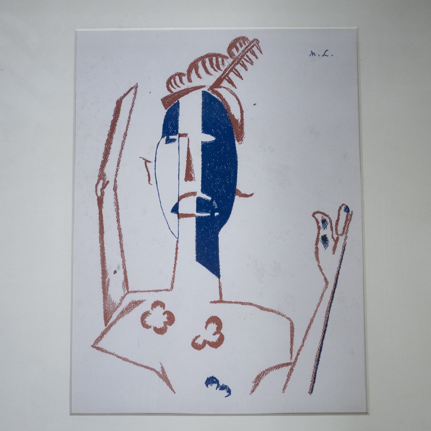 Framed Lithograph - L'Art Décoratif Théatrical Moderne Paris: Le Cible, 1919 - By Mikhail Larionov