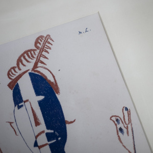 Framed Lithograph - L'Art Décoratif Théatrical Moderne Paris: Le Cible, 1919 - By Mikhail Larionov