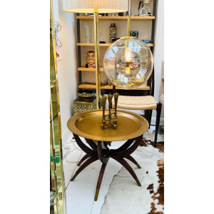 Vintage Hong Kong Spider Leg Foldable Coffee Table, 1960s