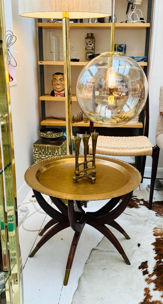 Vintage Hong Kong Spider Leg Foldable Coffee Table, 1960s