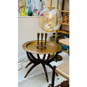 Vintage Hong Kong Spider Leg Foldable Coffee Table, 1960s