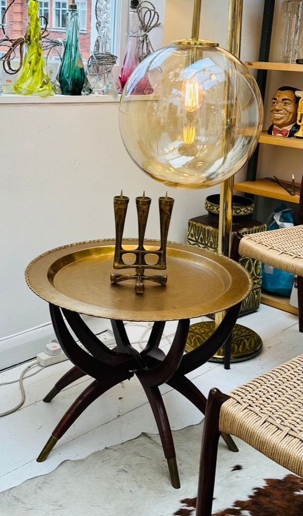 Vintage Hong Kong Spider Leg Foldable Coffee Table, 1960s