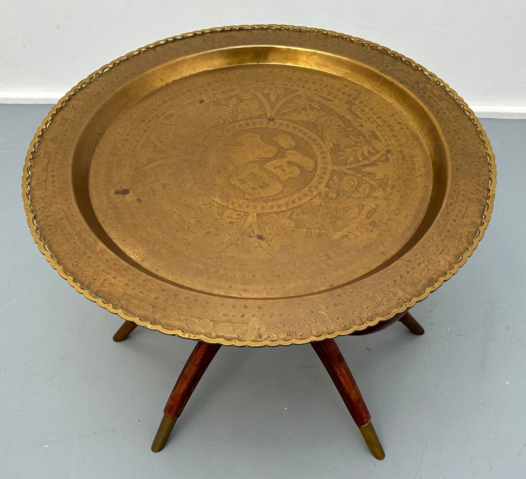 Vintage Hong Kong Spider Leg Foldable Coffee Table, 1960s