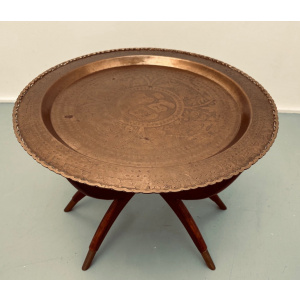 Vintage Hong Kong Spider Leg Foldable Coffee Table, 1960s