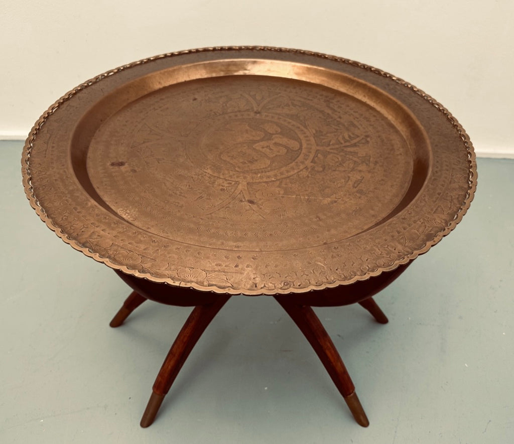 Vintage Hong Kong Spider Leg Foldable Coffee Table, 1960s
