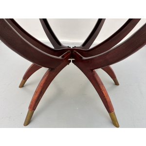 Vintage Hong Kong Spider Leg Foldable Coffee Table, 1960s
