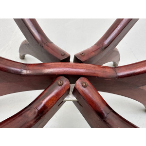 Vintage Hong Kong Spider Leg Foldable Coffee Table, 1960s