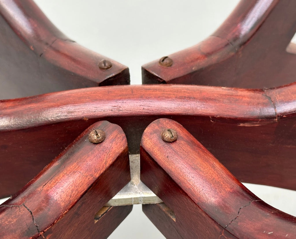 Vintage Hong Kong Spider Leg Foldable Coffee Table, 1960s
