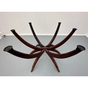 Vintage Hong Kong Spider Leg Foldable Coffee Table, 1960s