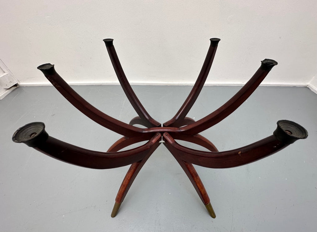 Vintage Hong Kong Spider Leg Foldable Coffee Table, 1960s