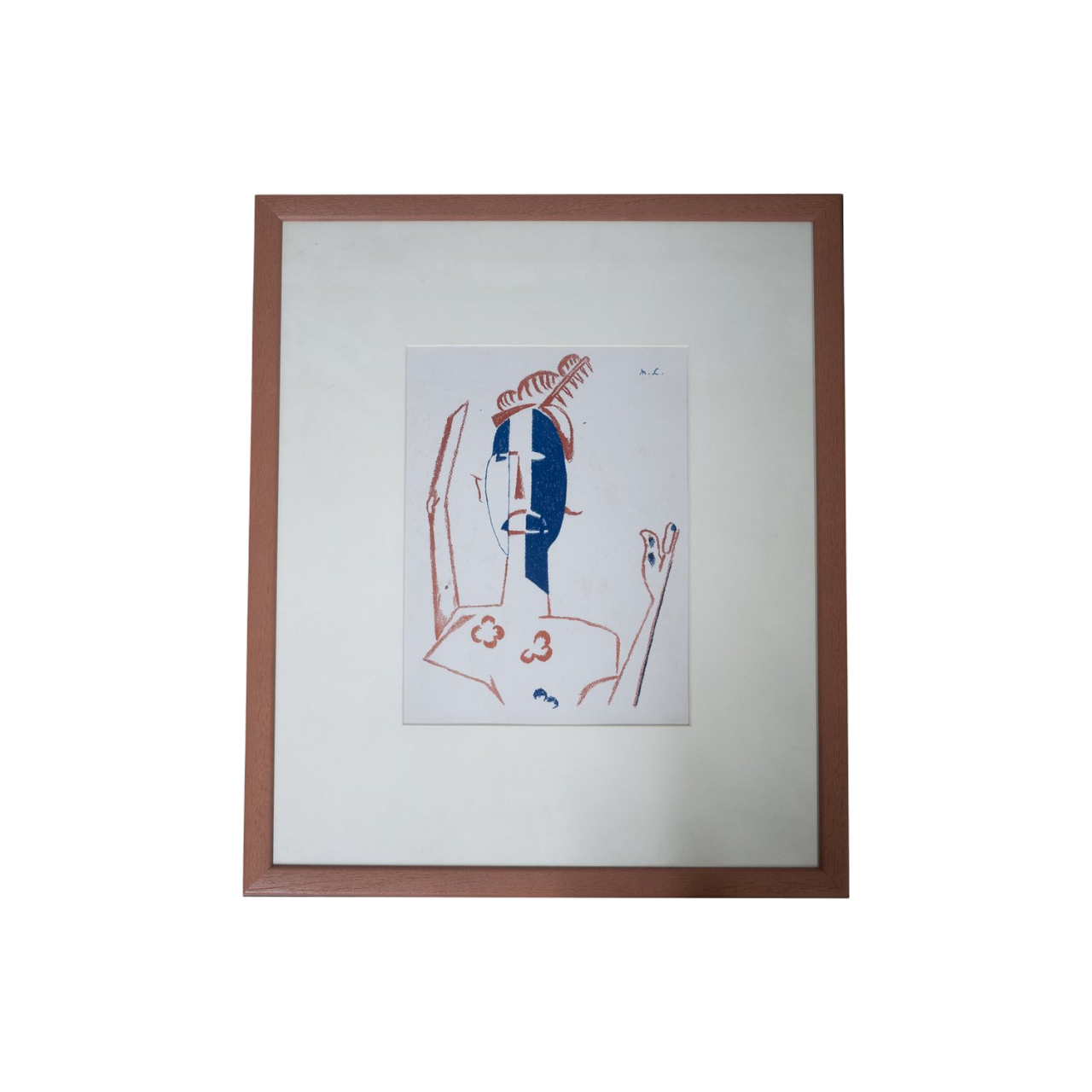 Framed Lithograph - L'Art Décoratif Théatrical Moderne Paris: Le Cible, 1919 - By Mikhail Larionov