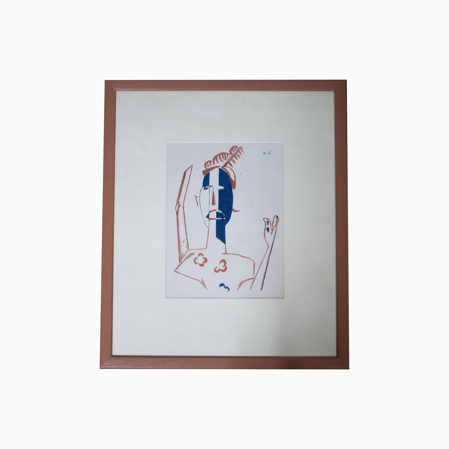 Framed Lithograph - L'Art Décoratif Théatrical Moderne Paris: Le Cible, 1919 - By Mikhail Larionov