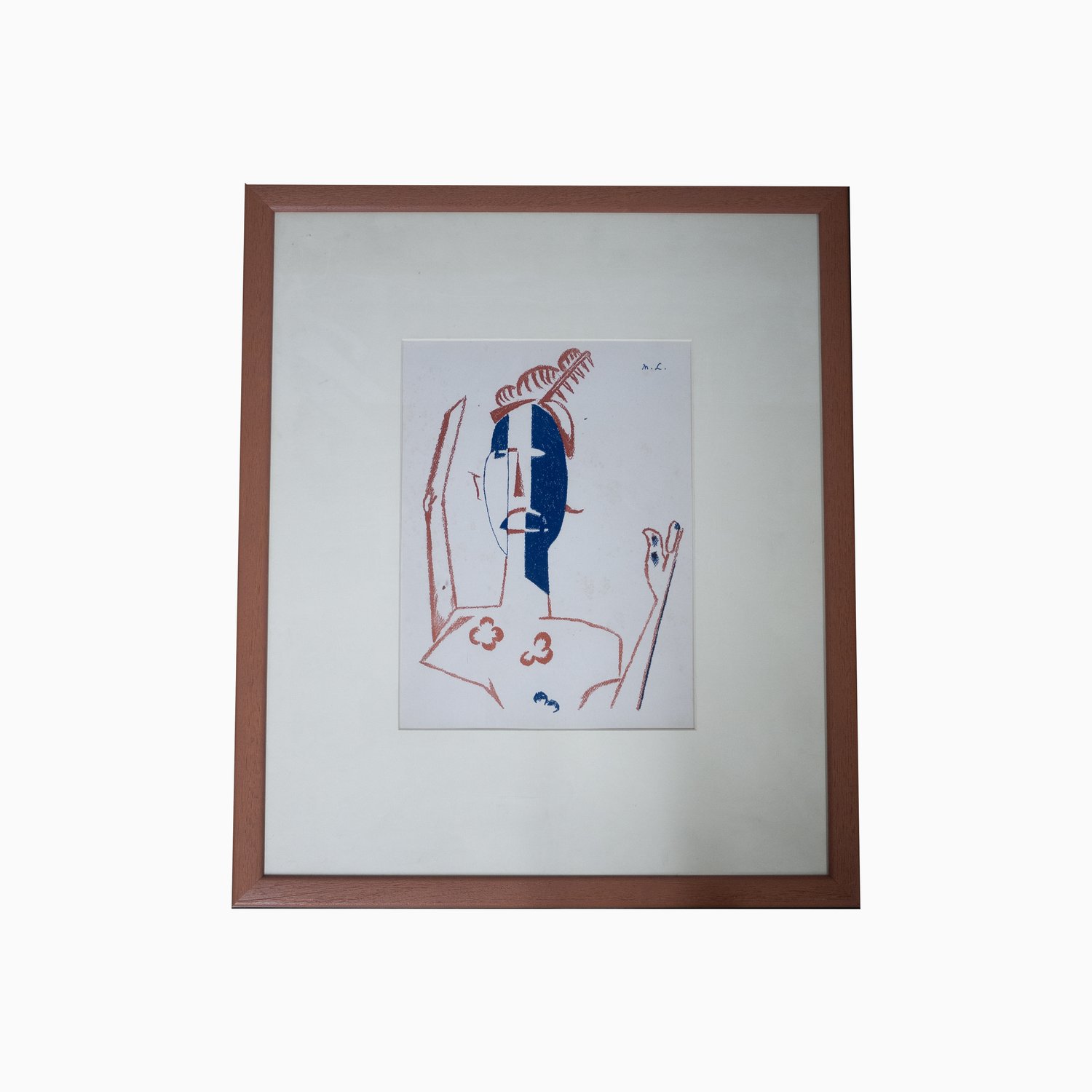 Framed Lithograph - L'Art Décoratif Théatrical Moderne Paris: Le Cible, 1919 - By Mikhail Larionov