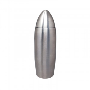 1960s Cocktail Shaker "Bullet" in Stainless Steel. Made in Italy