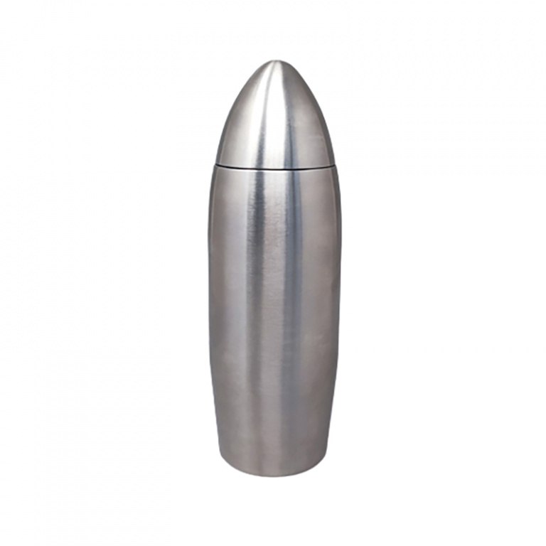 1960s Cocktail Shaker "Bullet" in Stainless Steel. Made in Italy
