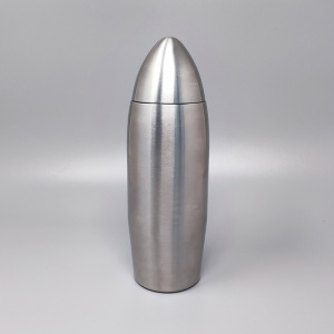 1960s Cocktail Shaker "Bullet" in Stainless Steel. Made in Italy