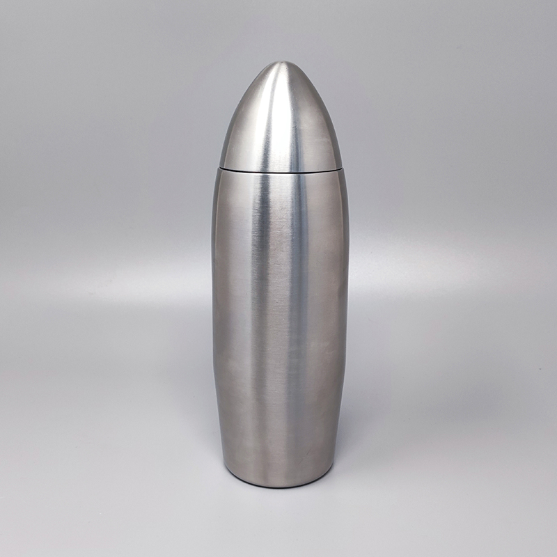 1960s Cocktail Shaker "Bullet" in Stainless Steel. Made in Italy