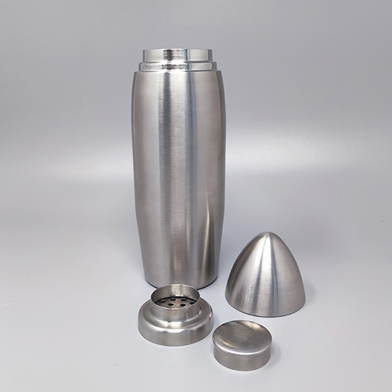 1960s Cocktail Shaker "Bullet" in Stainless Steel. Made in Italy
