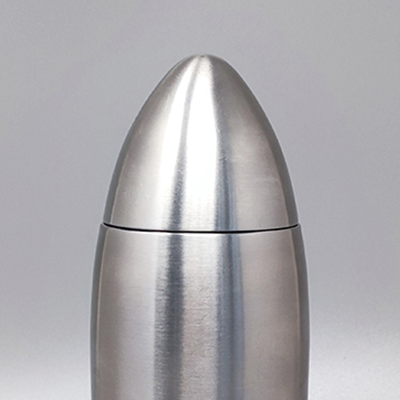1960s Cocktail Shaker "Bullet" in Stainless Steel. Made in Italy