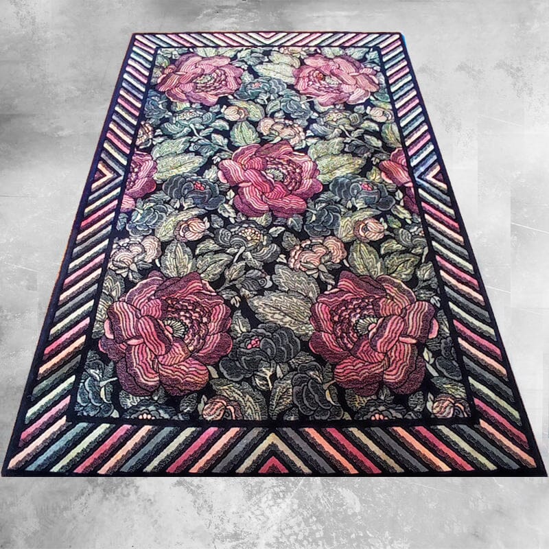 1980s Gorgeous Italian Woolen Rug by Ottavio Missoni for T&J Vestor
