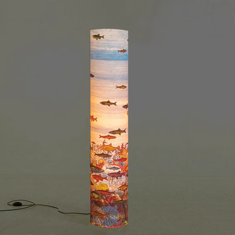 1990s Gorgeous "Aquarium" Floor Lamp by Piero Fornasetti for Antonangeli