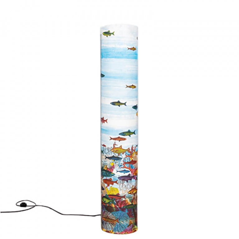 1990s Gorgeous "Aquarium" Floor Lamp by Piero Fornasetti for Antonangeli