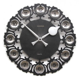Vintage Brutalist Style Sunburst Wall Clock By Dugena, 1960s