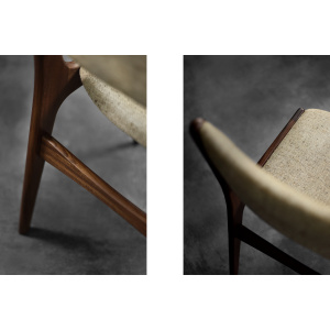 Vintage Scandinavian Modern Teak and Beige Wool Dining Chairs Model 89 by Erik Buch for Anderstrup Møbelfabrik, 1950s, Set of 4