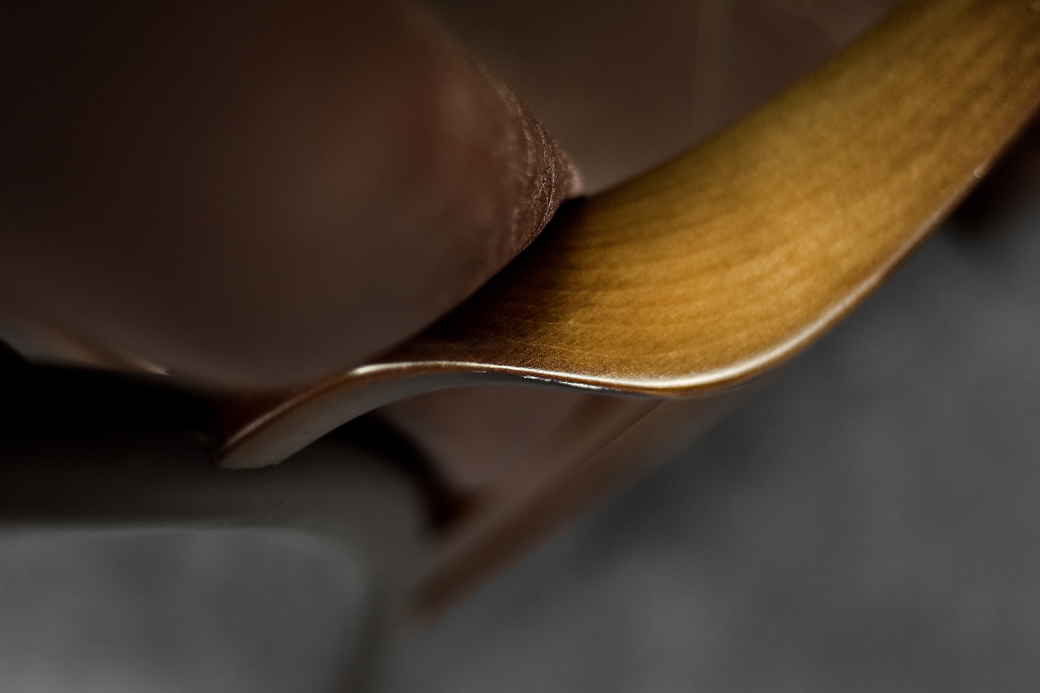 Vintage Mid-Century Danish Modern Beech & Brown Leather Armchair from Farstrup Møbler, 1970s