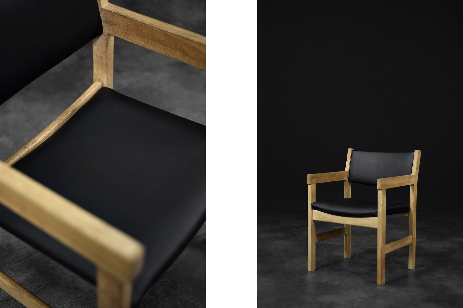 Vintage Mid-Century Danish Modern Oak Chairs by Hans J. Wegner for Getama, 1960s, Set of 4