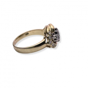 Vintage Diamond Ring from the 1960s, 14k Gold