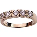 Diamond ring 14K yellow gold with 0.75 ct. diamonds