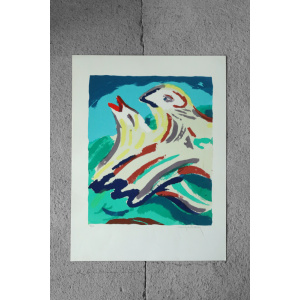 Bengt Åberg, Fåglar, Color Lithograph