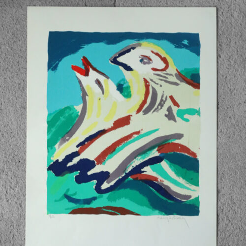 Bengt Åberg, Fåglar, Color Lithograph