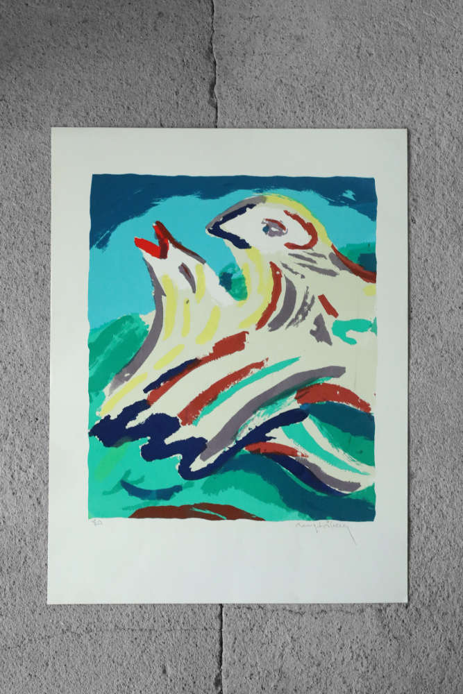Bengt Åberg, Fåglar, Color Lithograph