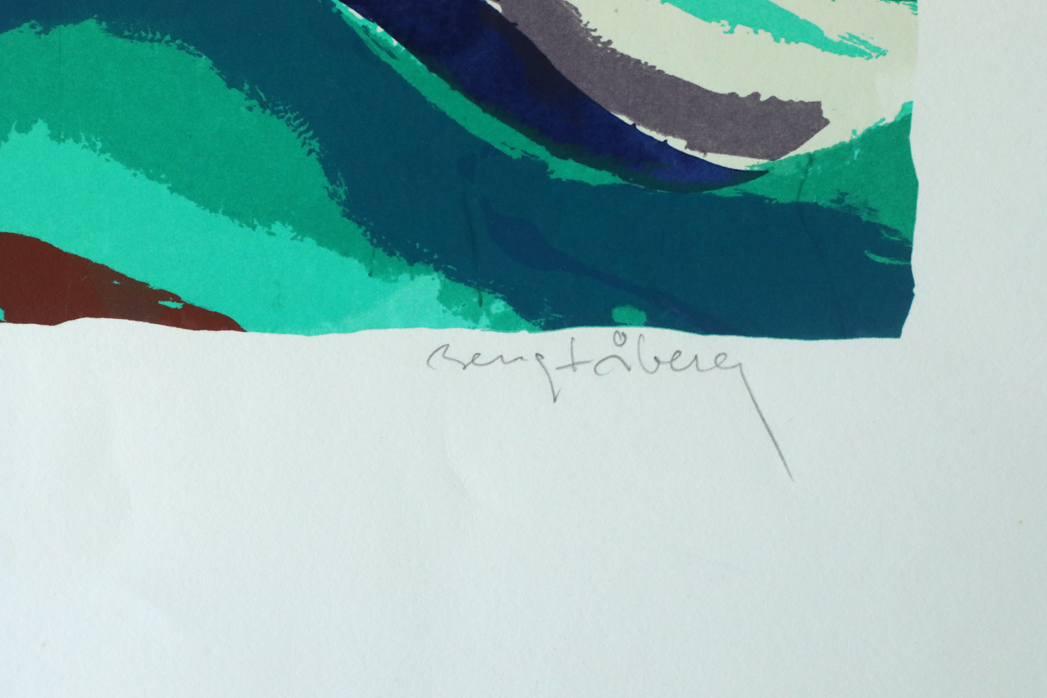 Bengt Åberg, Fåglar, Color Lithograph
