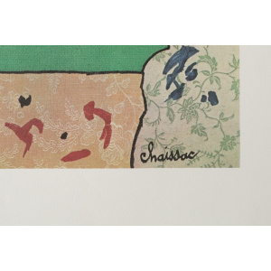 Gaston Chaissac, Lithographic print, Composition with Face, 1960s