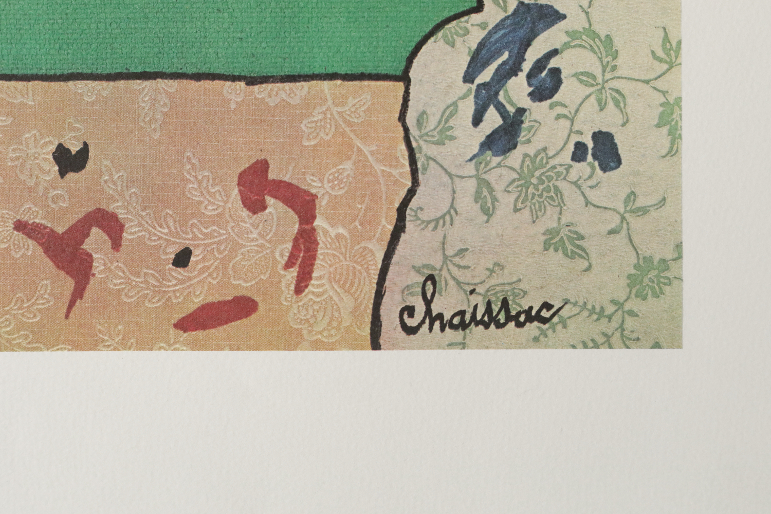 Gaston Chaissac, Lithographic print, Composition with Face, 1960s