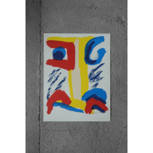 Bengt Lindström, 1995, Jätten på Berget, Color Lithograph