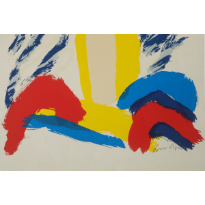 Bengt Lindström, 1995, Jätten på Berget, Color Lithograph