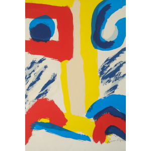 Bengt Lindström, 1995, Jätten på Berget, Color Lithograph