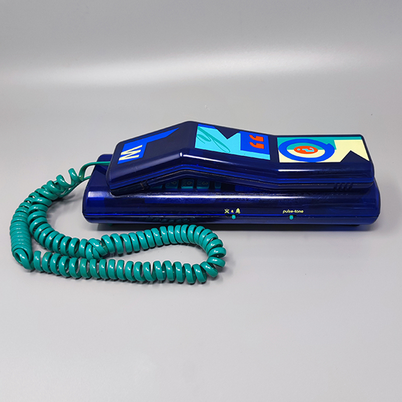 1980s Gorgeous Swatch Twin Phone "Deluxe". Memphis Style