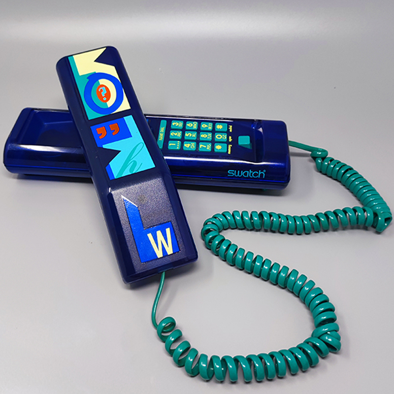 1980s Gorgeous Swatch Twin Phone "Deluxe". Memphis Style
