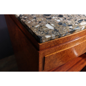Art Deco Bedside Cabinets In Amboyna