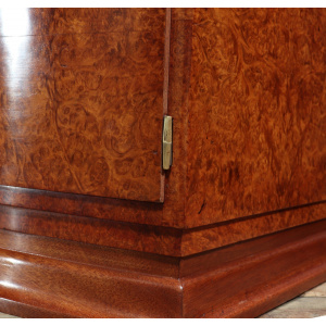 Art Deco Bedside Cabinets In Amboyna