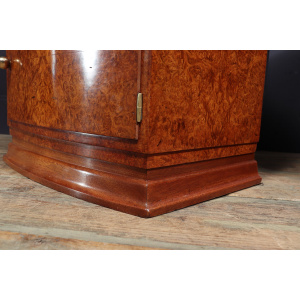 Art Deco Bedside Cabinets In Amboyna