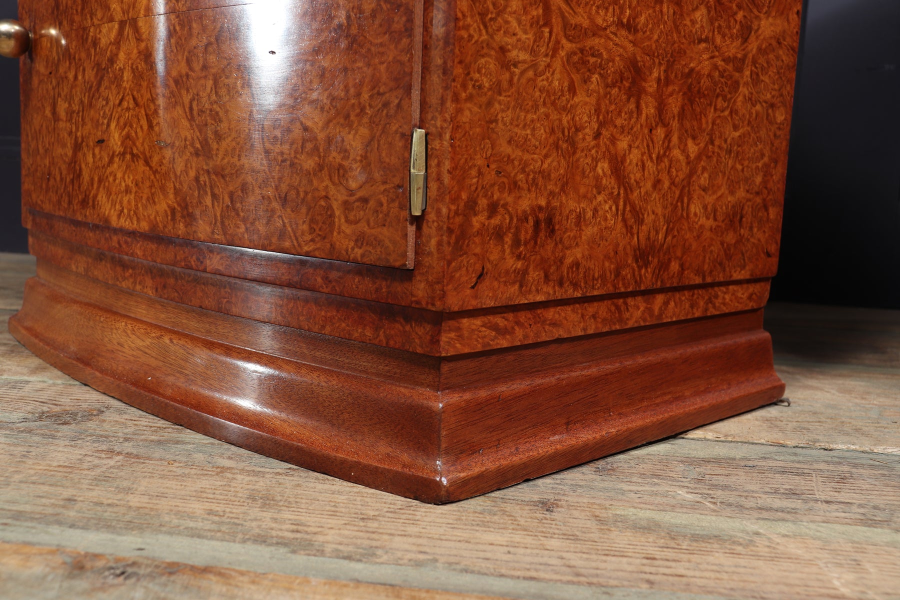 Art Deco Bedside Cabinets In Amboyna