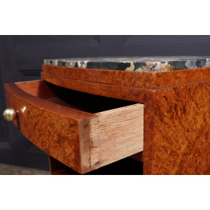 Art Deco Bedside Cabinets In Amboyna