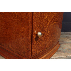 Art Deco Bedside Cabinets In Amboyna