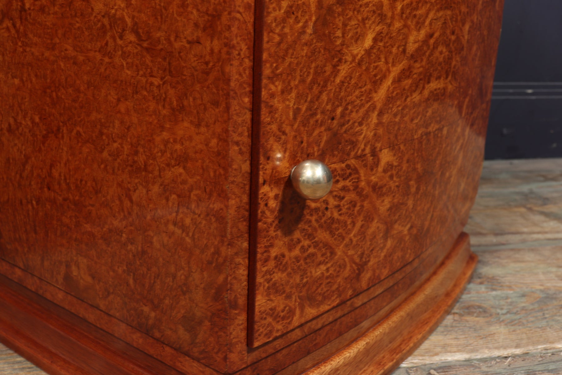 Art Deco Bedside Cabinets In Amboyna